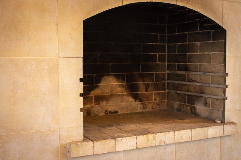 Stone Hearth Installation