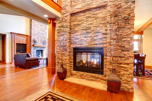 Stone Hearth Installation in Baton Rouge